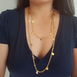 Gold layering necklace